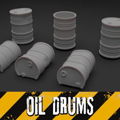oil_drums.png Fichier STL Fûts d'huile・Idée pour impression 3D à télécharger