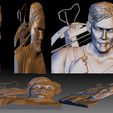 5.jpg Custom 3D portrait in bas-relief shape for CNC router by your photo