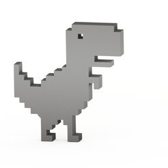 Google dino.png Archivo STL Google T-Rex・Idea de impresión 3D para descargar