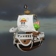 GoingMerry-final-1.png One Piece Fans - Bring the Going Merry Home in 3D - .stl File for Printing!