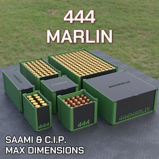 DBOX AMMO BOX 444 Marlin AMMUNITION STORAGE 10/20/25/50/100/150 ROUNDS CRATE ORGANIZER 444marlin