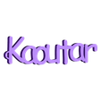 3D.stl customizable keyring Kaoutar