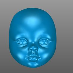 5.jpg Fichier STL le visage de la poupée, le visage de la poupée・Modèle à télécharger et à imprimer en 3D