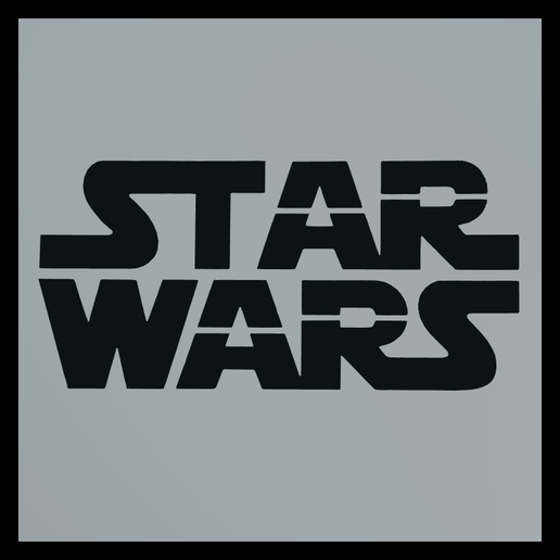 star wars stencil 3d print