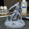 Knight-Errant-test-3.png The Hooded Wanderer - Veteran Knight Errant | 32mm Warrior with Double Axe & Shield