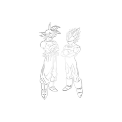 Goku-vegeta-super.png Fichier STL Goku et vegeta dragon ball super wall art・Modèle à imprimer en 3D à télécharger