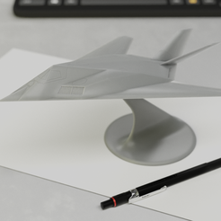 F117-1.png STL file F-117 Nighthawk STEALTH FIGHTER AIRCRAFT・3D printer model to download