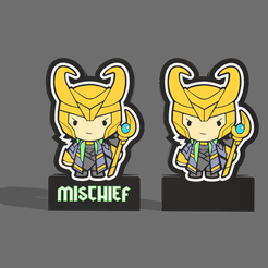 BABY-LOKI-LIGHT-BOX-PIC-1.png 3MF file BABY LOKI LED LIGHT BOX・3D printable design to download