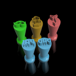 KIT-2.png STL file CANDY STAMPER / MARKER KIT MUSTACHE, CHOPP, NECKTIE, DAD (MARCADOR BIGODE, CHOPP, GRAVATA, PAI)・3D printing design to download, JoyBox3D