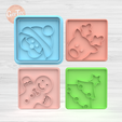 1.771.png X4 SQUARE CHRISTMAS SET X4 Cutter + Stamp / Cookie Cutter Christmas Frame