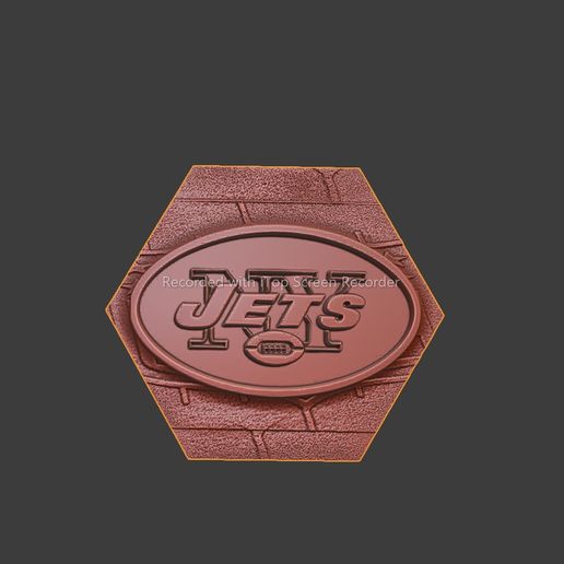 Football NFL Wall Deco Jets 3D model