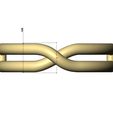 Double-Overlapping-knot-band-size6to10-09.jpg Anel de elos com nó sobreposto e torcido duplo tamanhos 6 a 10 Modelo de impressão 3D