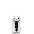 auriculares-1.png OBJ file Kawaii kitty for mobile phone.・3D printable model to download