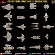 Spaceship-3dprinting-3dprints-miniature-minis-diorama-3dprint-bundle-pack-props-banner-16.jpg 20 Different Spaceship STL Diorama - Minature Collection Pack-Bundle