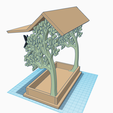 bird-feeder-3.png Bird House Feeder - rustic look, trees silhouettes and birds decoration