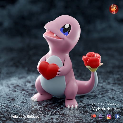 🐉 Valentine Charmander - presupported valentine pokemon