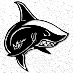 project_20221226_1604437-01.png Shark Wall Art Shark Mascot Wall Decor