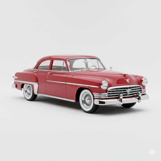 Chrysler New Yorker (1954) snap fit car STL, formula car STL, time attack car STL, Japanese sports car STL, Italian supercar STL, touring car STL, jeep style STL, drag car STL, modern car STL, modified car STL, race car STL, roadster STL, easy to print ca