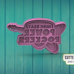 >)) curTERDESIG Dy COOKIE CUTTER WAKER Fichier STL Logo Mini Beat power rockers・Objet pour impression 3D à télécharger