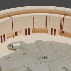 Tatooine-Docking-Bay-Render.jpg STL-Datei Tatooine Andockbucht 144 Maßstab V2 kostenlos・Objekt zum Herunterladen und Drucken in 3D, BellTower