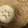 IMG_1594.JPG Cookie stamp with cookie cutter - Paw in heart