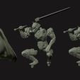 cuts1.jpg Berserk Guts vs Grunbeld 3d print statue