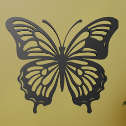 Butterfly-2.png Fichier STL Art mural du papillon・Design pour imprimante 3D à télécharger
