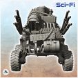 4.jpg Six-wheeled vehicle with weapons, spikes and bulletproof windows (2) - Future Sci-Fi SF Post apocalyptic Tabletop Scifi