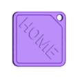Keyrings - Square Home v6.stl Custom Keychain Template- Set of 9 - Make Your Own!