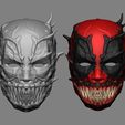 deadpool_venom_mask_008.jpg Deadpool x Venom Mask Cosplay Halloween STL File