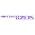 2ds logo negro.stl Поддержка Nintendo 2DS