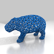 hippo_mesh.png Hippo Mesh And Low Poly Figure