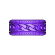 ring 023.stl Rotating Chain Pattern Band Ring