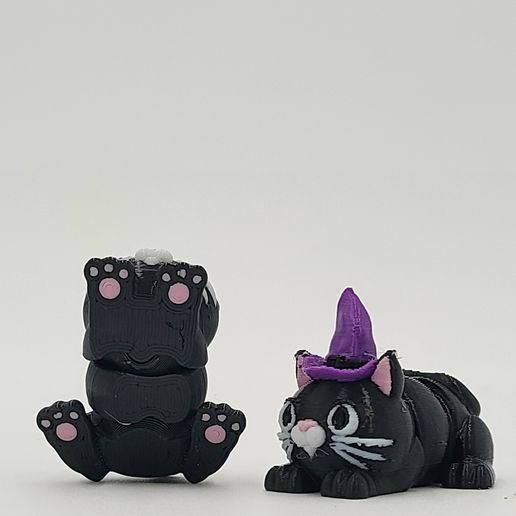 20230929_142642.jpg Witch Hat Snappy Cat - Snap-Flex Articulated Fidget Toy