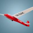 41.jpg 3D printed and painted: Schleicher K7 glider