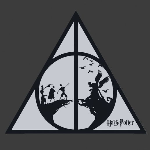 Stl Datei Bild Zur Geschichte Der 3 Brüder Harry Potter Kostenlos 7685