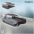 1-PREM.jpg Futuristic Rear Center Turret Tank (4) - Future Sci-Fi SF Post apocalyptic Tabletop Scifi Wargaming Planetary exploration RPG Terrain