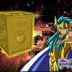 Captura.JPG Free STL file saint seiya acuario box V2・Model to download and 3D print