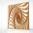 норм-свет.532.jpg Wall Decor: "Optical spiral" Minimalist, modern art 3D STL Model for CNC Router - Turn Wood into Mesmerizing Art. Trend 2024 Wall panel.