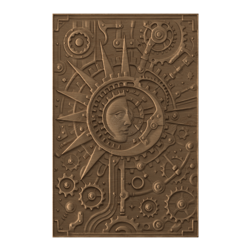 Steampunk Sun – Relief STL for CNC Wood Carving & 3D Printing
