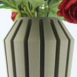 LSTL0065_Dream_7.png The Dream Modern Ribbed Vase STL File: 3D Print Home Decor (Digital Download)