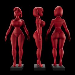 Cartoon-Girl.jpg Archivo STL Dibujo animado femenino - Chracter・Design para impresora 3D para descargar
