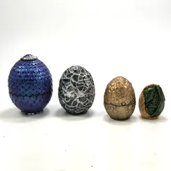 IMG_7662.png Free 3D file Nest of Dragon Eggs・Object to download and to 3D print, loubie