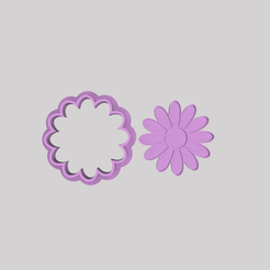 dsdf.png Daisy Flower Cutter and Stamp/Cortador e Carimbo Margarida