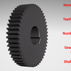 Normal module Imm Teeth facewidth 10mm Number of teeth 49 Gear diameter 51mm 15mm Shaft diameter j9}IS 9U} UO SN Aq papeojdn ajnpow jeuou awes IM Sie9H jeOLUIpUI|AD OG 124}0 YIM pailed aq ue) 1 DULINJOeynueW 10} Apeay Cylindrical gear - paired - z49 m1 D51 d15