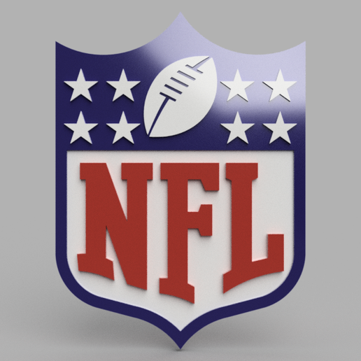 Download DWG file NFL emblem • 3D print template ・ Cults