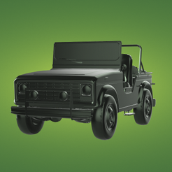 Classic-Jeep-Open-top-render.png Файл STL Classic Jeep Open-top・Шаблон для 3D-печати для загрузки, FUN3D