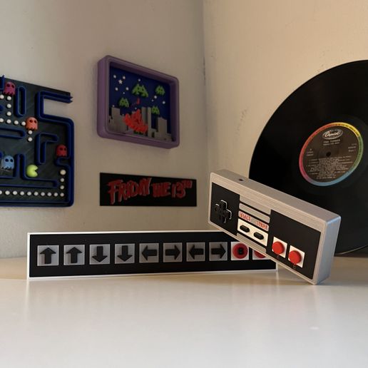 🧑‍💻 Konami Cheat Code Decoration Wall Art・ 3D File for 3D printing・Cults