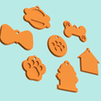 pet-badges-chapita-mascotas-mod-2-3.png STL file pet tag badges dog and cat x7 - MOD 2・3D printable model to download, Argen3D