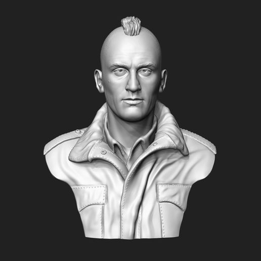 Robert De Niro in Taxi Driver movie 3D model 3D printable